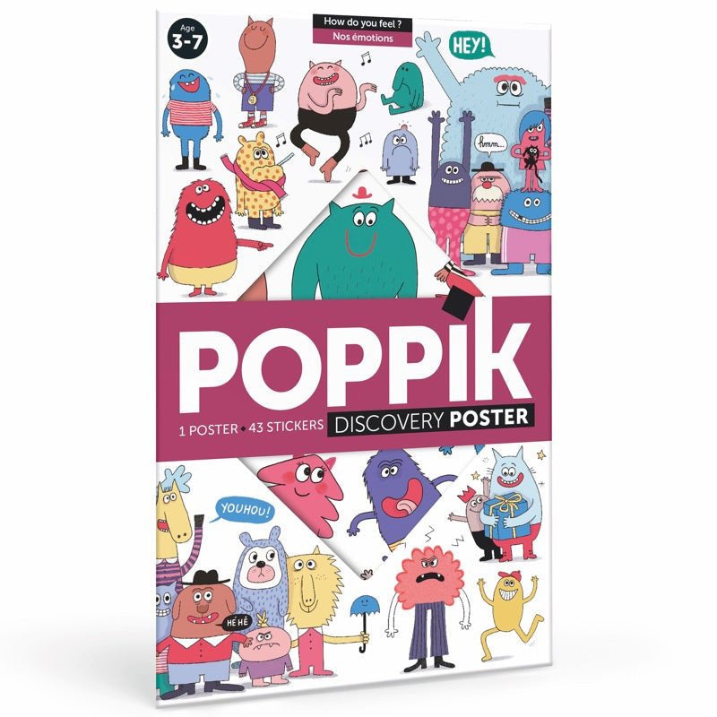 Poppik Educational Poster + 43 Feeling Stickers