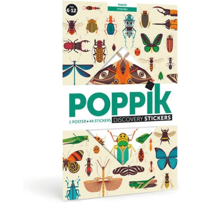 Poppik Educational Poster + 44 Insect Stickers