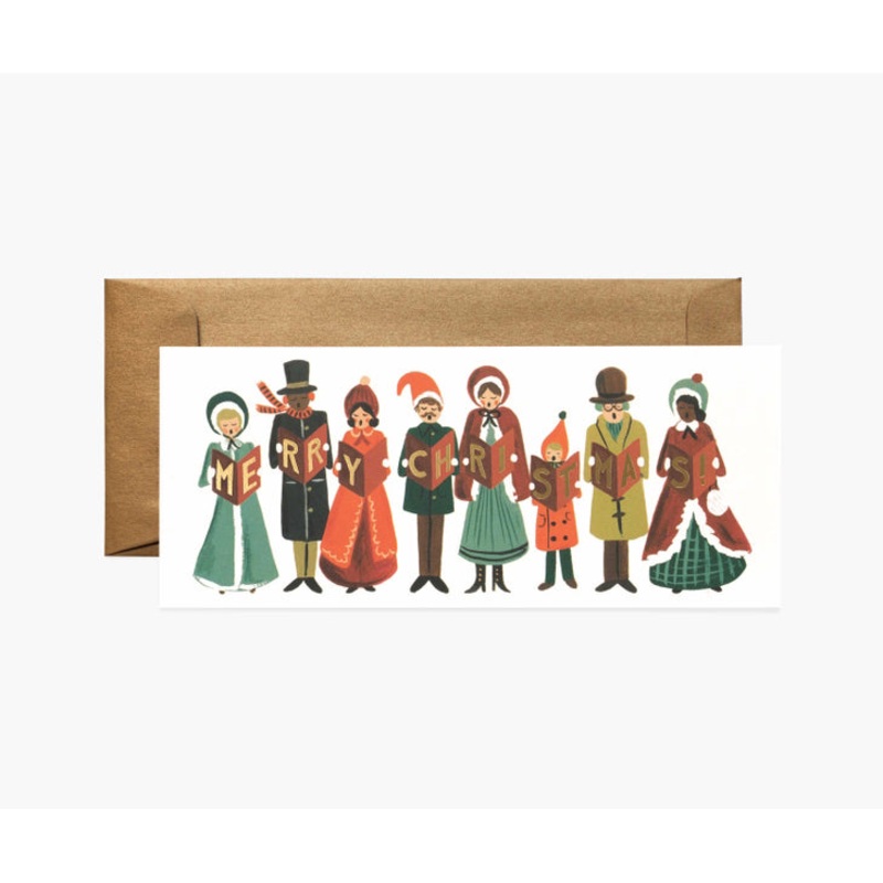 Rifle Paper Co Carolers Christmas No. 10 Card
