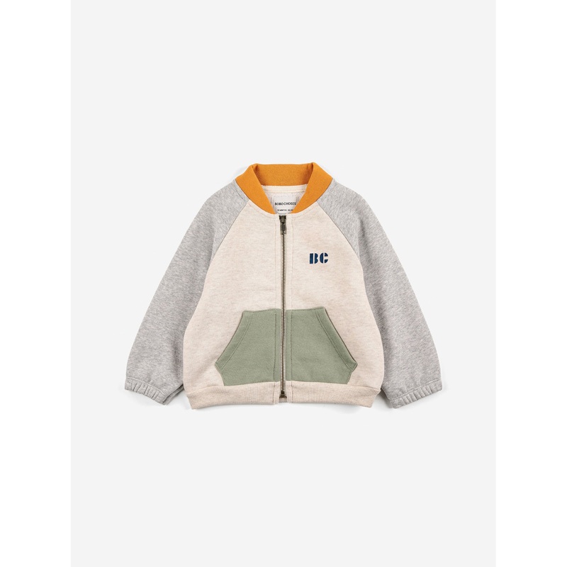 Bobo Choses Baby Color Block Zipped Sweatshirt