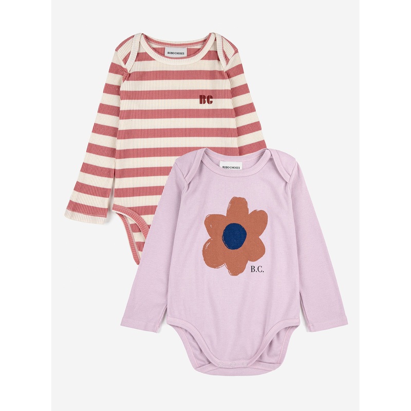 Bobo Choses Baby Maroon Stripes Body Pack