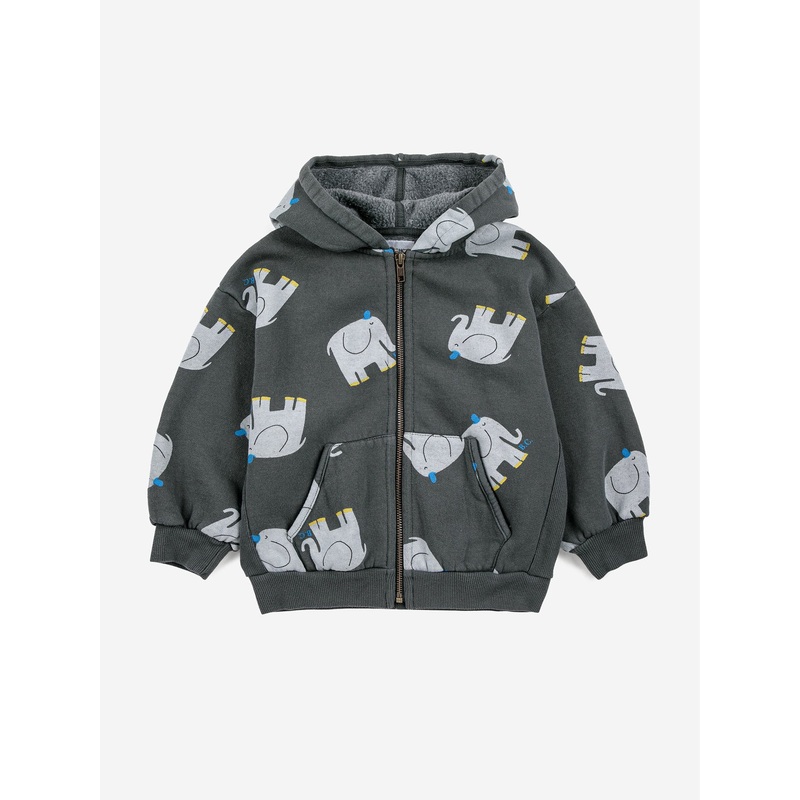 Bobo Choses The Elephant All Over Zipper Hoodies