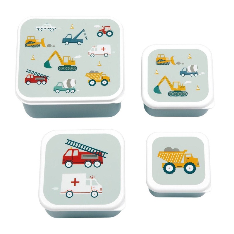 A Little Lovely Company Lunch & Snack Box Set: Vehicles