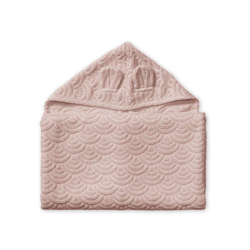 Cam Cam Copenhagen Towel, Junior, Hooded with Ears - GOTS Dusty Rose