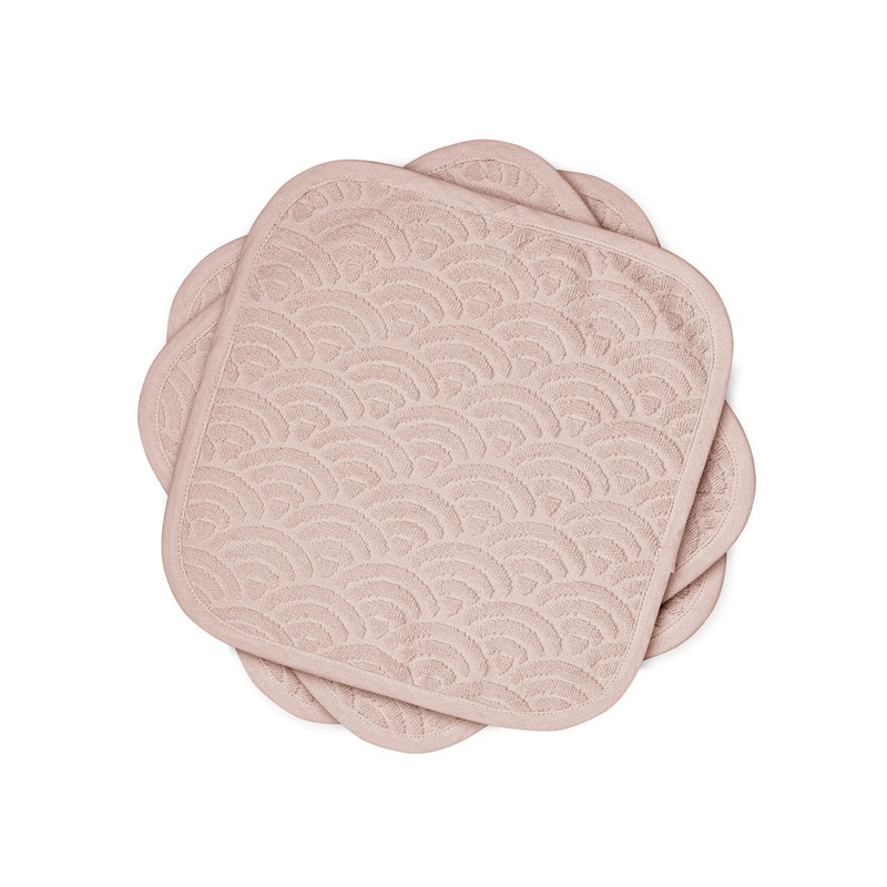 Cam Cam Copenhagen Wash Cloth - 3 Pack - GOTS Dusty Rose