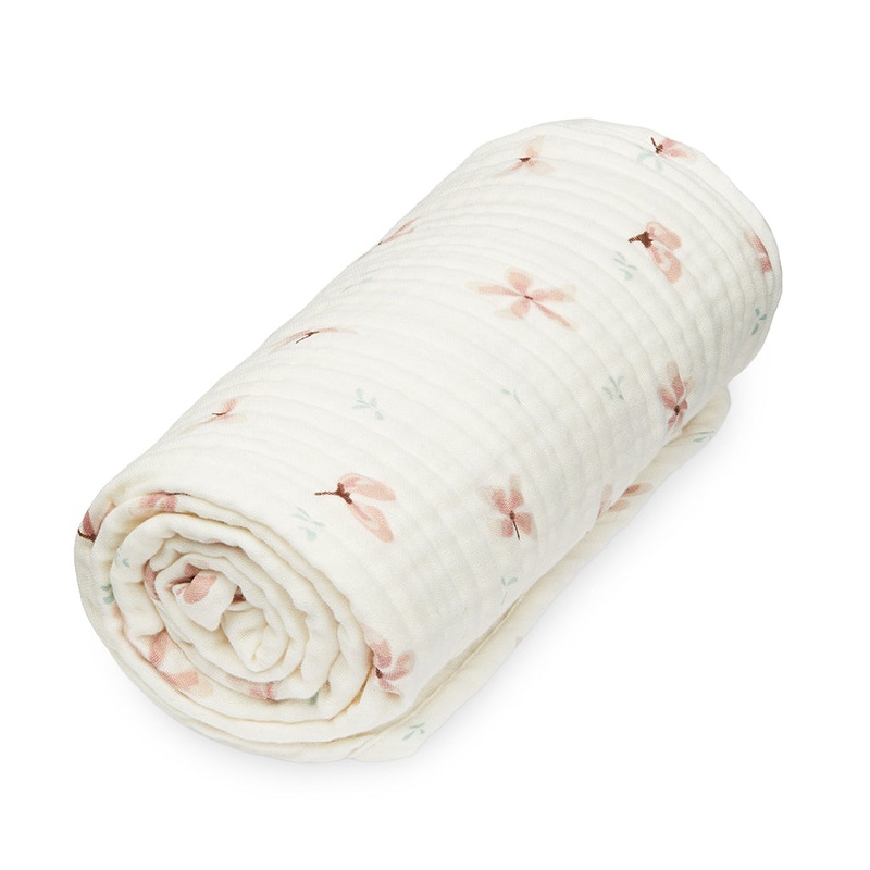 Cam Cam CopenhagenMuslin Baby Blanket - GOTS Windflower Crme