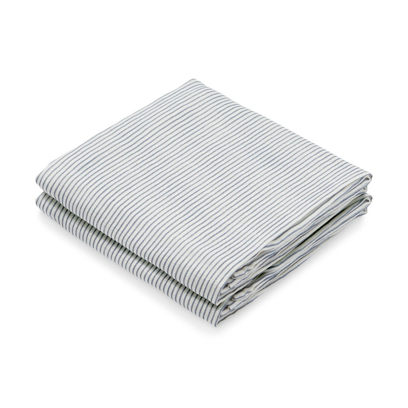Cam Cam CopenhagenMuslin Cloth, 2-pack - GOTS Classic Stripes Blue