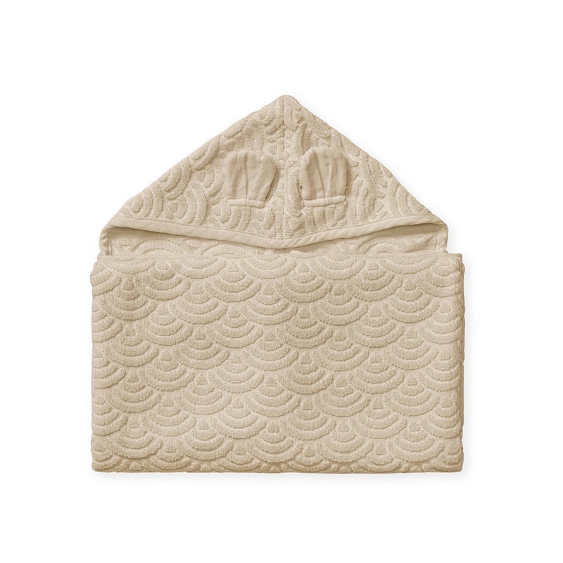 Cam Cam CopenhagenTowel, Junior, Hooded with Ears - GOTS Almond