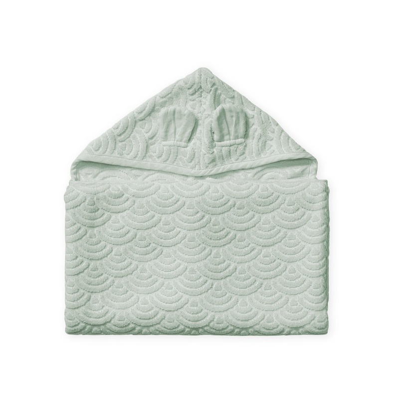 Cam Cam CopenhagenTowel, Junior, Hooded with Ears - GOTS Classic Grey