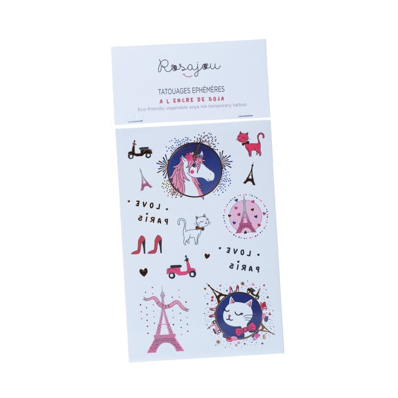 Rosajou Temporary Tattoos Paris