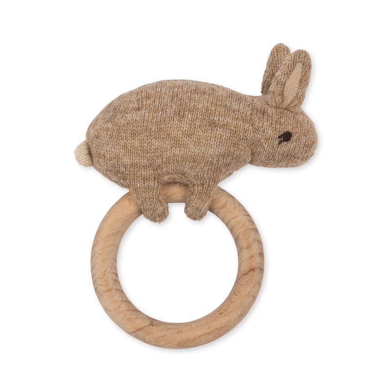 Konges Sljd Activity Knit Ring Bunny Beige