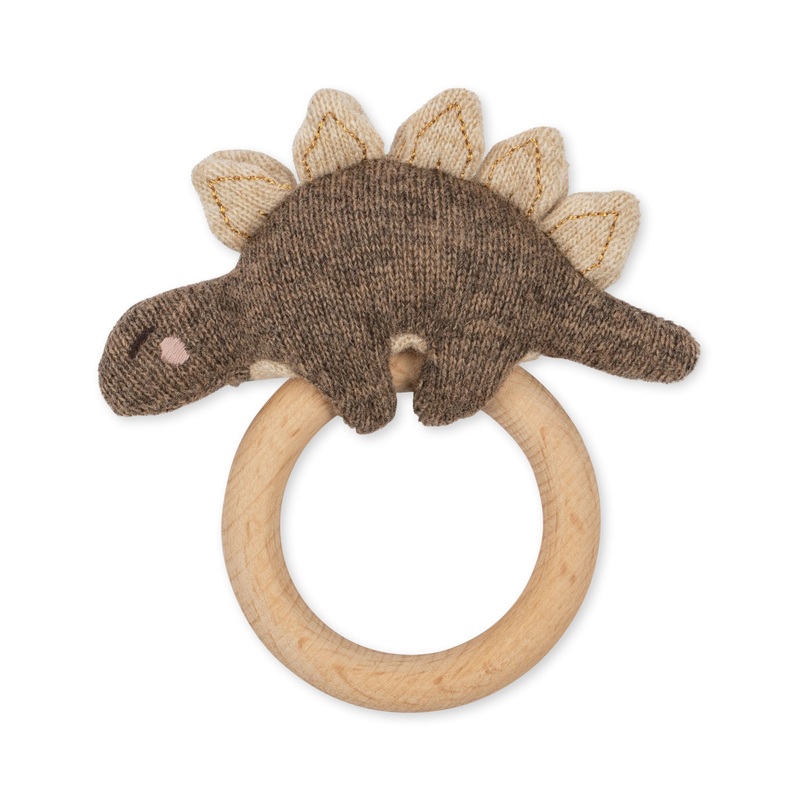 Konges Sljd Activity Knit Ring Dino Brown Melange