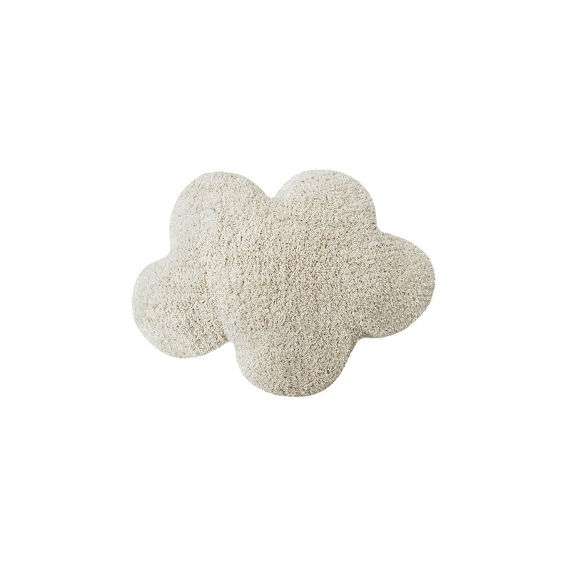 Lorena Canals Mushroom Hunters Clouds Natural Machine Washable Floor Cushion - 40x50cm