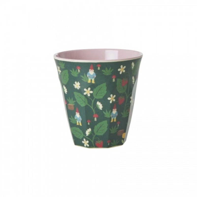 Rice DK Melamine Cup With Forest Gnome Print - Medium 250ml