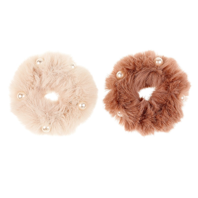 Souza Hair Scrunchie Tessel, Beige
