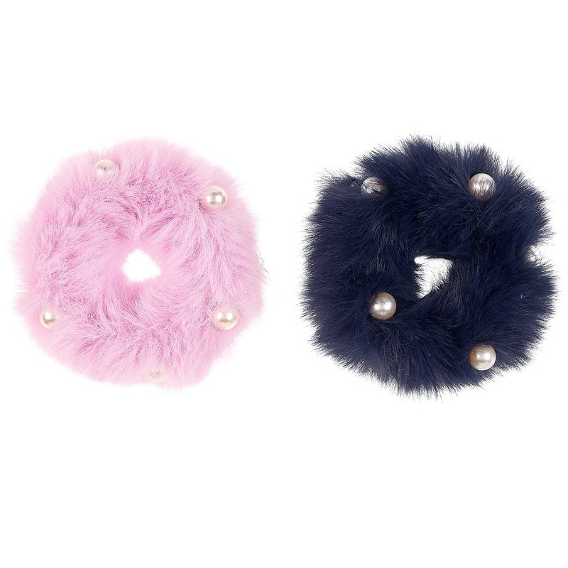 Souza Hair Scrunchie Tessel, Purple-Dark Blue