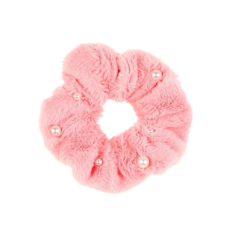 Souza Hair Scrunchy Salome Pink Fur