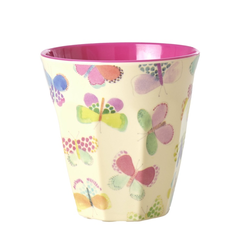 Rice DK Melamine Cup with Butterfly Print- Medium - 250 ml