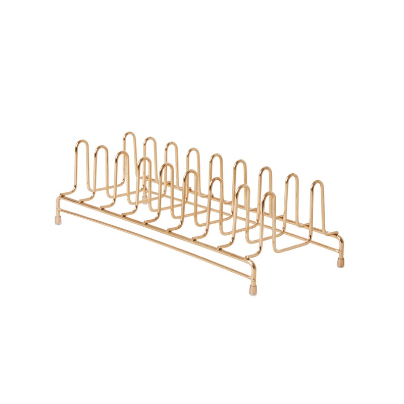 Rice DK Plate Holder for 8 Plates - Gold