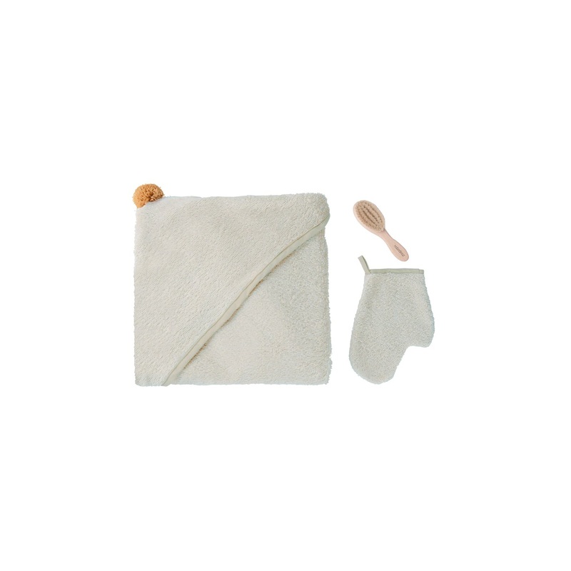 nobodinoz So Cute Baby Bath Set Sage Green