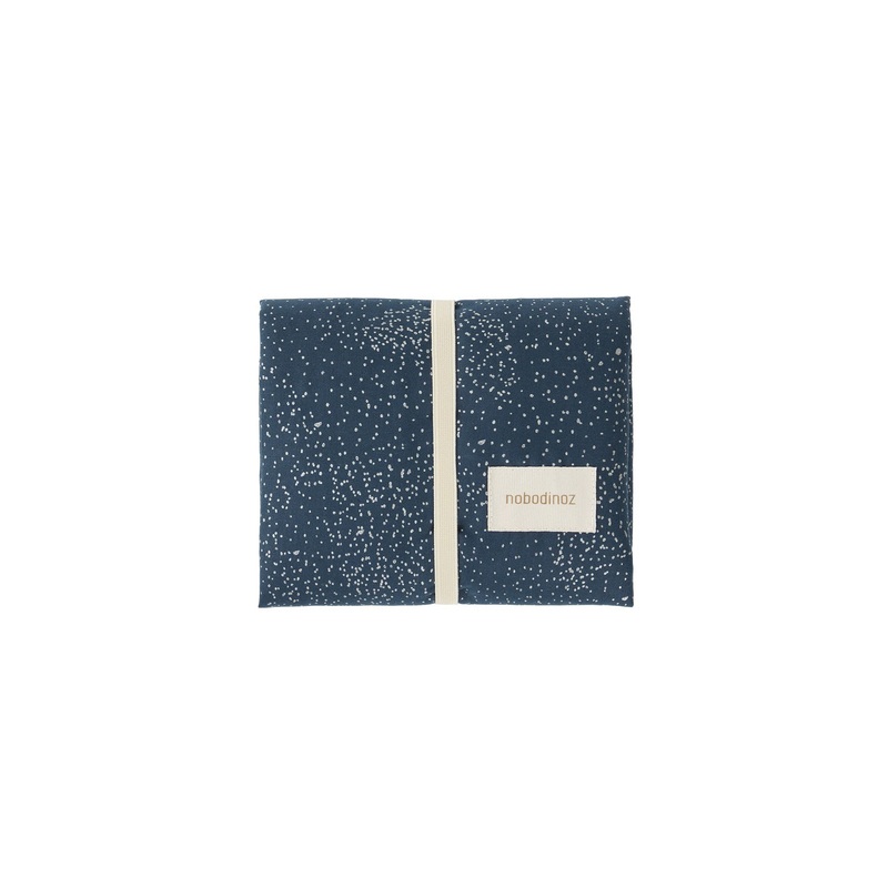 nobodinoz Stories Changing Pad Gold Bubble/ Night Blue
