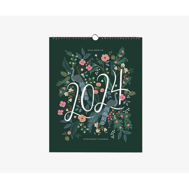 Rifle Paper Co 2024 Peacock Appointment Calendar