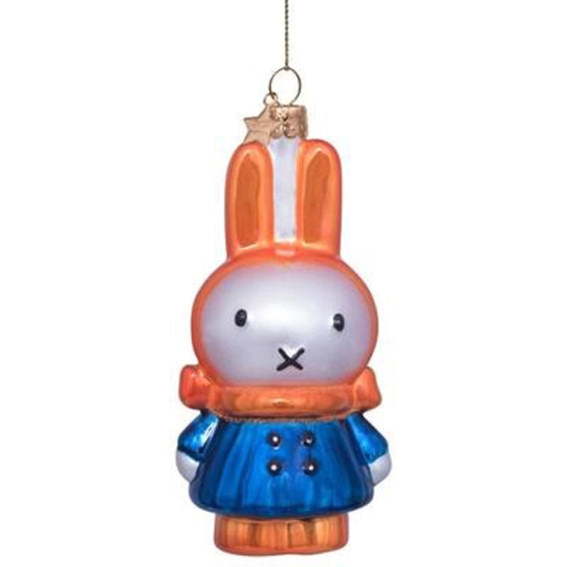 Vondels Ornament Glass Nijntje/Miffy In The Snow H11cm