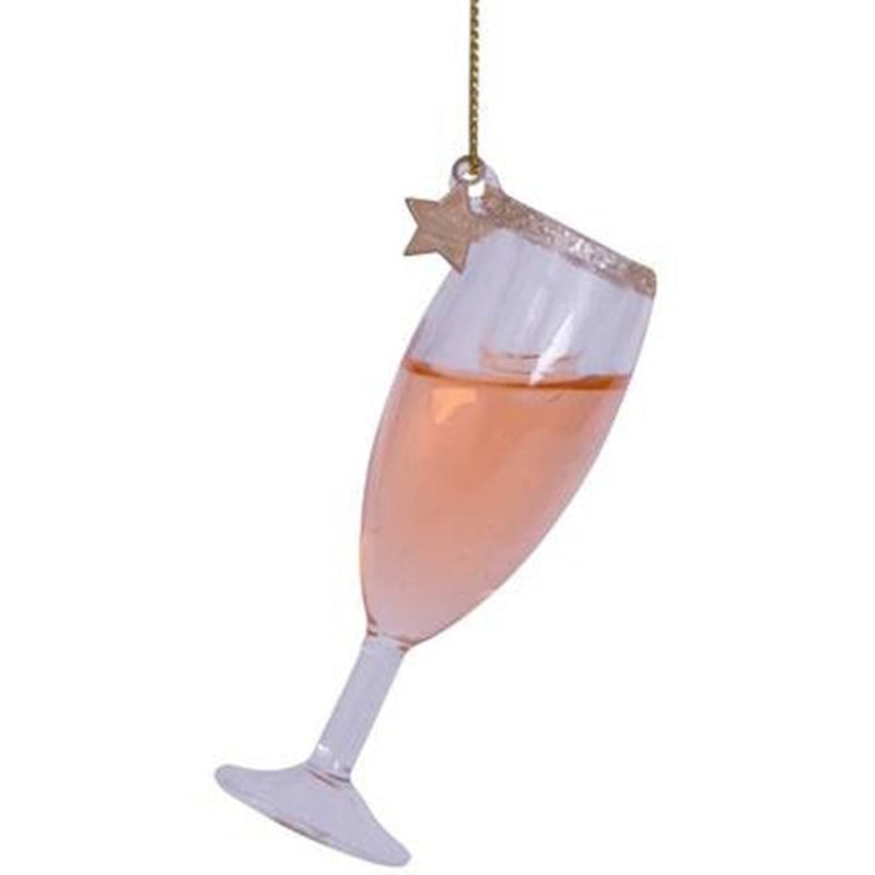 Vondels Ornament Glass Rose Prosecco Glass H8cm