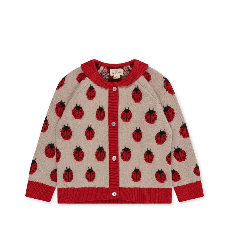 Konges Sljd Belou Knit Cardigan Ladybug