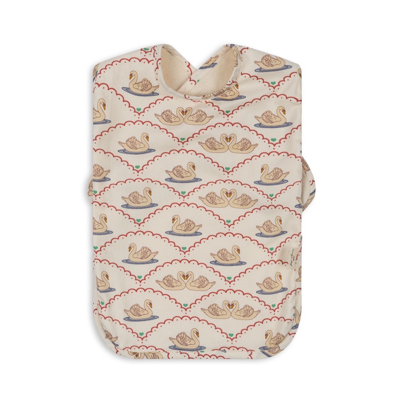 Konges Sljd Comea Big Bib Swan One Size