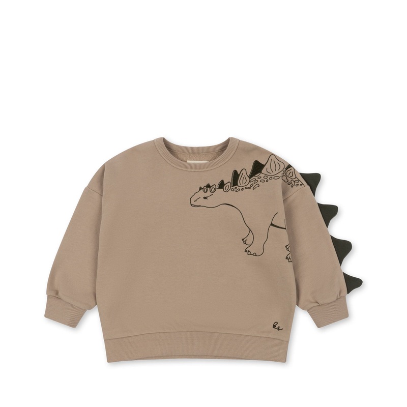 Konges Sljd Lou Animal Spike Dino GOTS Oxford Tan