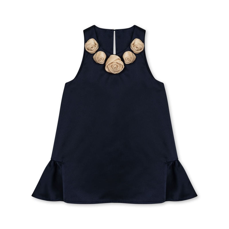 Konges Sljd Rosie Collar Dress Navy Blazer