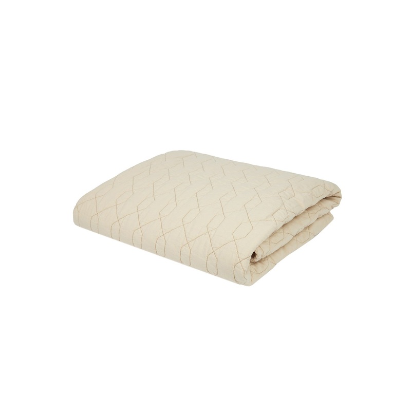 nobodinoz Wabi Sabi Quilted Blanket Ginger