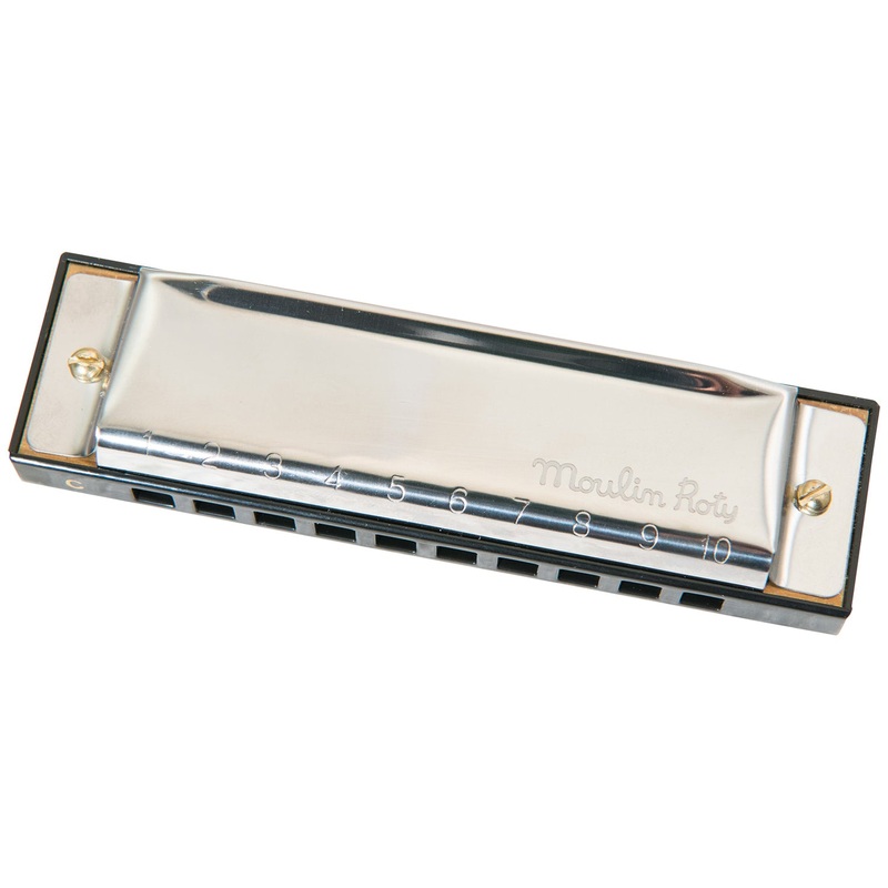Moulin Roty Aujourd'hui C'est Mercredi Metal Harmonica in Gift Box Packed