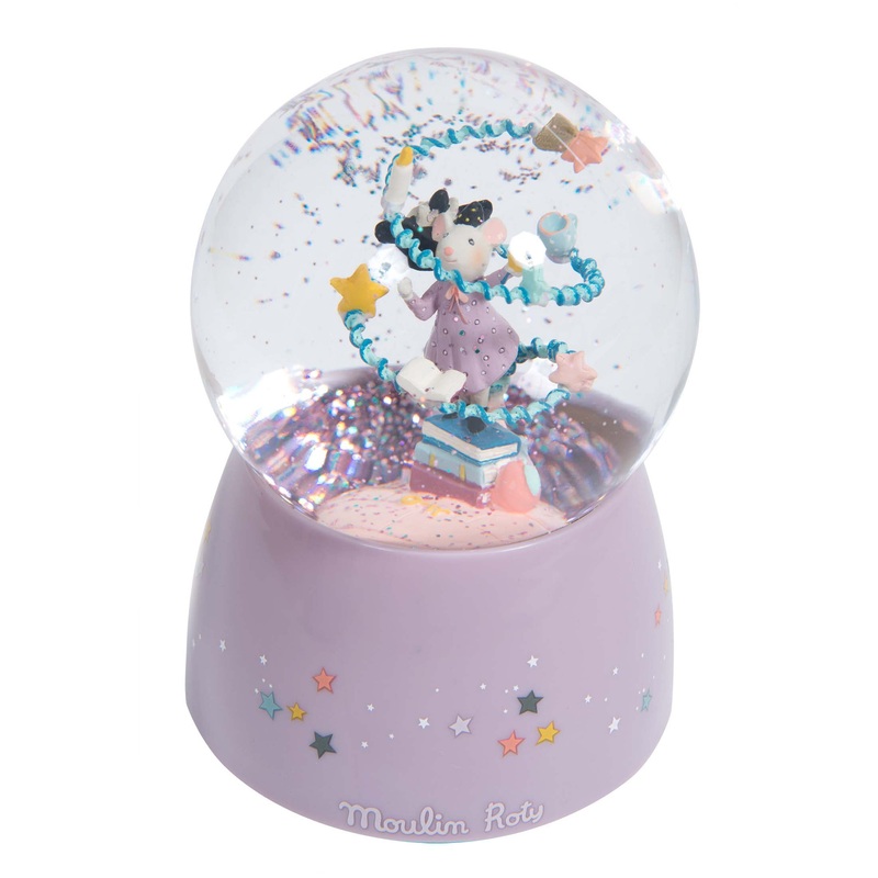 Moulin Roty Il Etait Une Fois Musical Turning Snow Globe 10x15cm