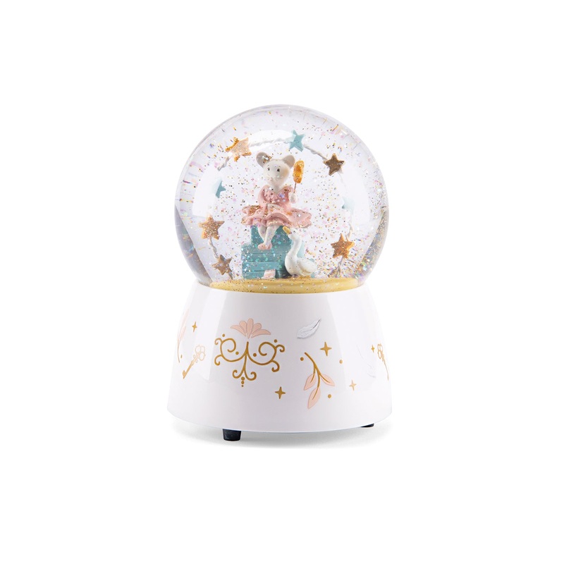 Moulin Roty La Petite Ecole De Danse Musical Turning Snow Globe in Gift Box