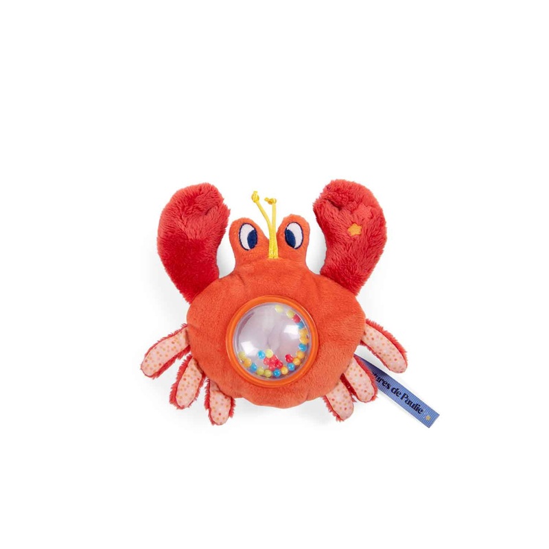 Moulin Roty Les Adventures De Paulie Crab Rattle H 14cm