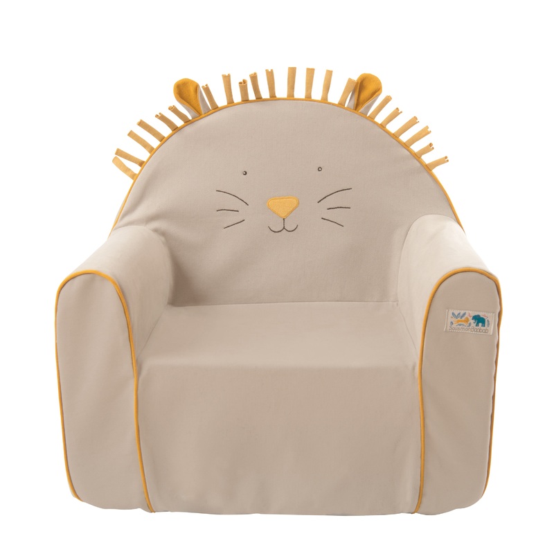 Moulin Roty Sous Mon Baobab Child Lion Sofa Brown