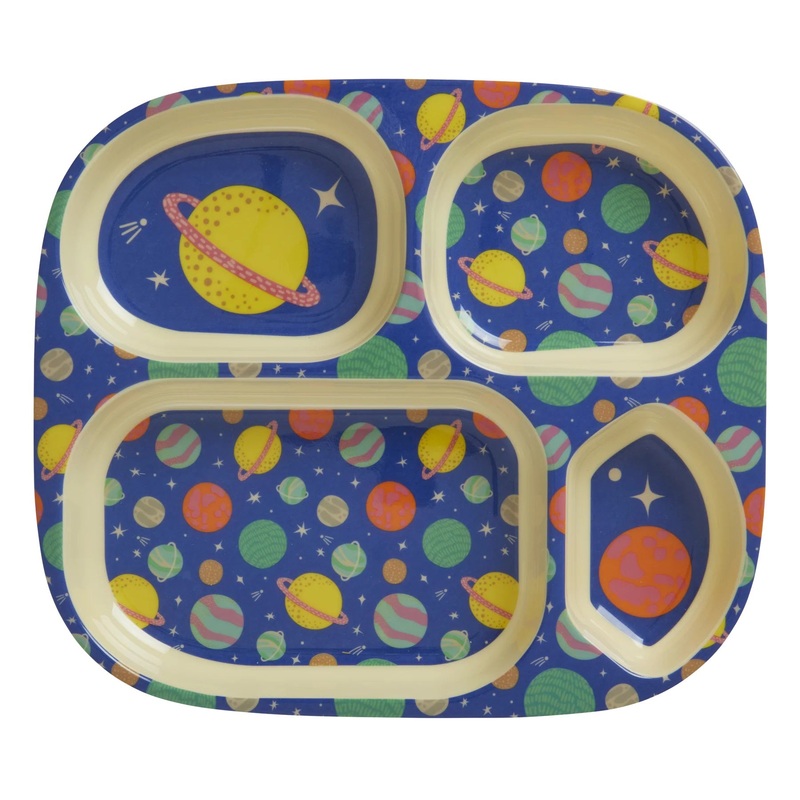 Rice DK Melamine Kids 4 Room Galaxy Print