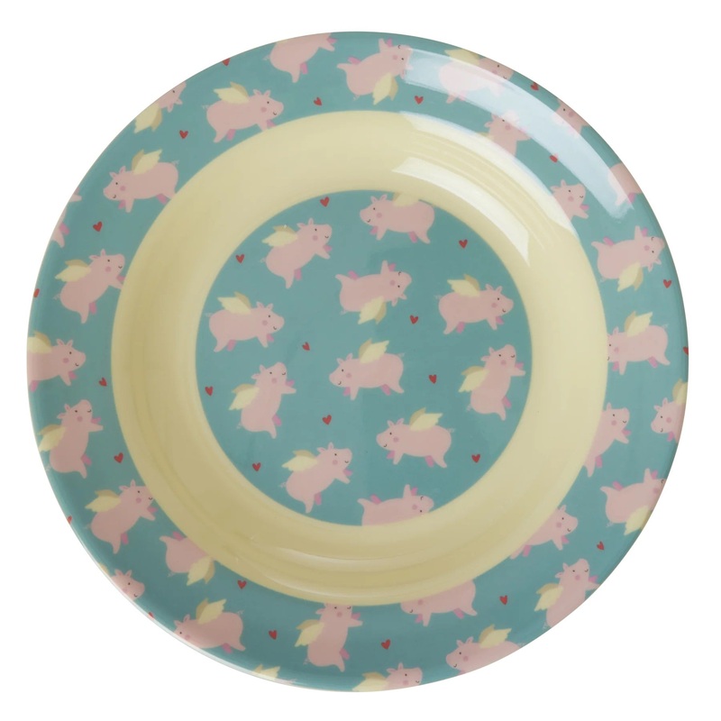 Rice DK Melamine Kids Bowl with Flying Pig Print - 250 ml