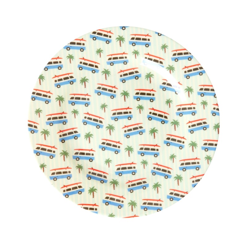 Rice DK Melamine Kids Side Plate with Cars Print