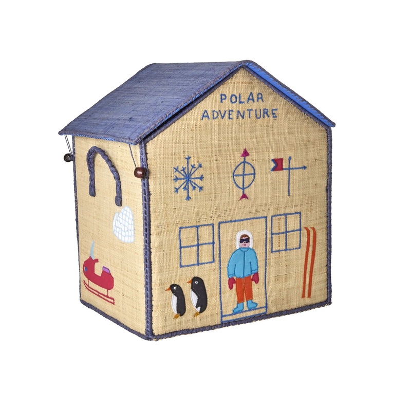 Rice DK Raffia Toy Baskets with Adventure Theme Medium