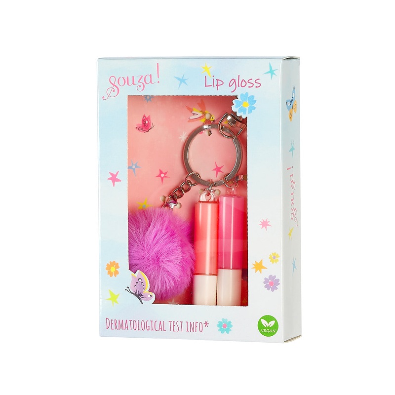 Souza Lipgloss & Keyring Set