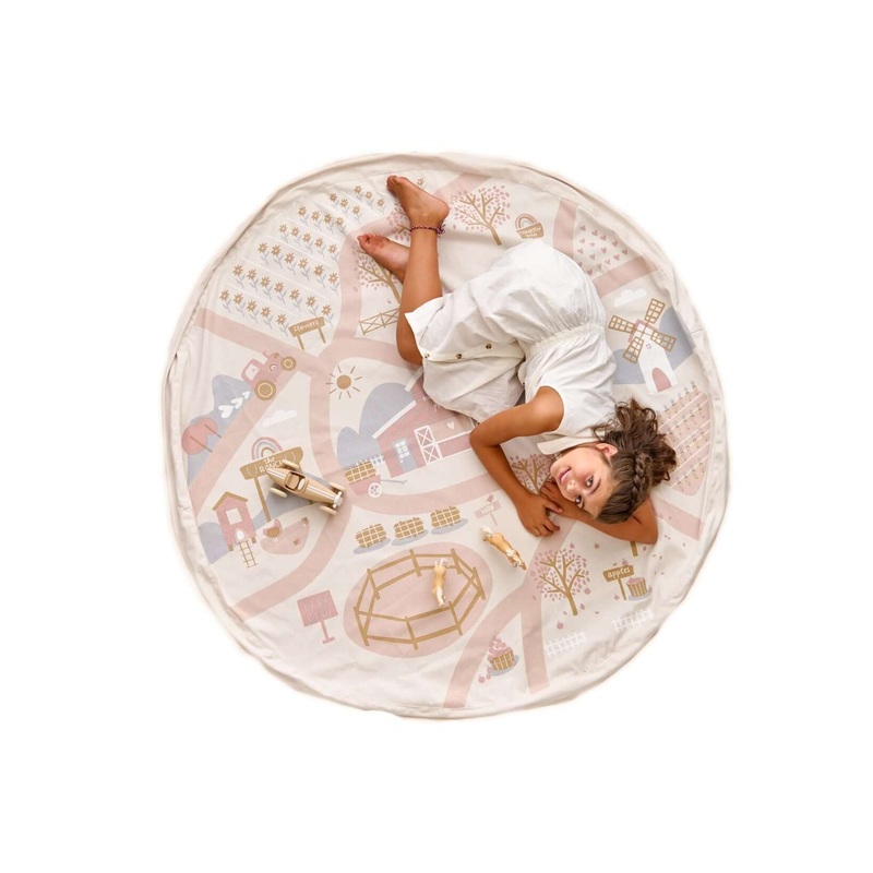 Toddlekind 2-in-1 Playmat + Toy Bag Playsack - The Ranch - 145cm