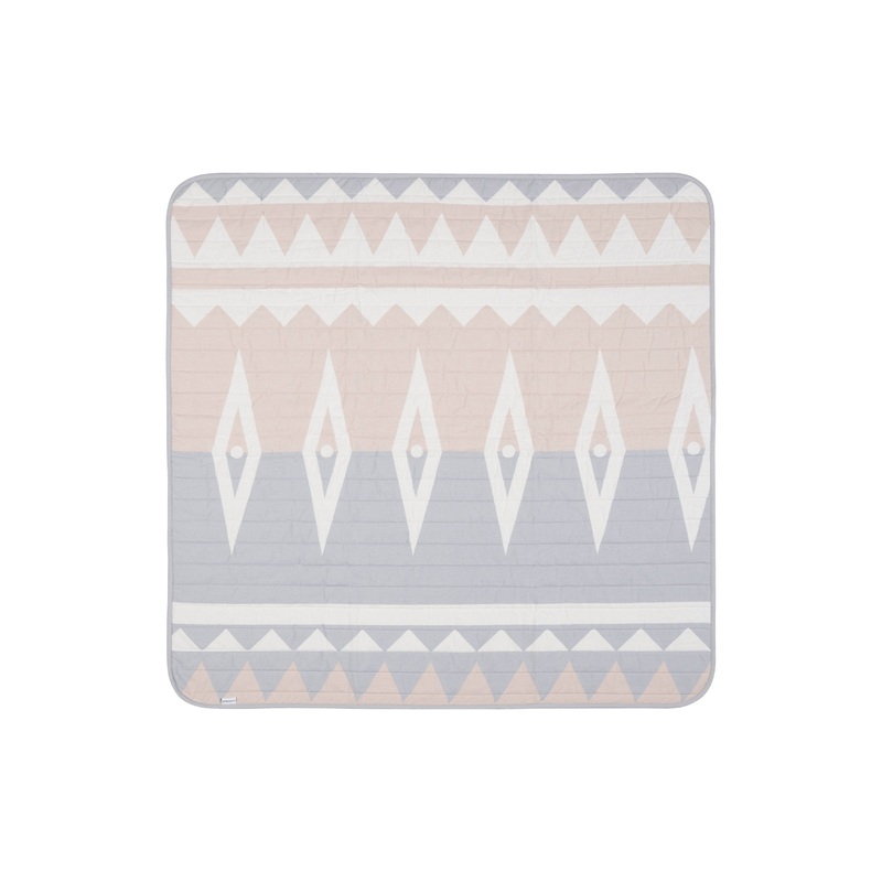 Toddlekind Waterproof Organic Travel Mat - Blush - 120x120cm