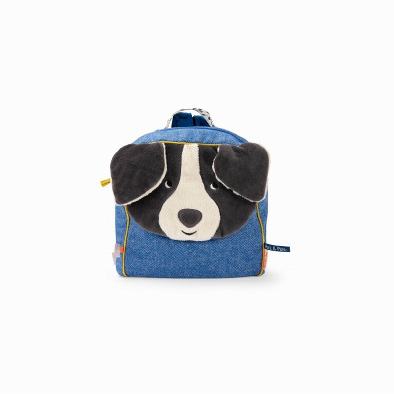 Moulin Roty Puce & Pilou Blue Backpack Puce the Dog