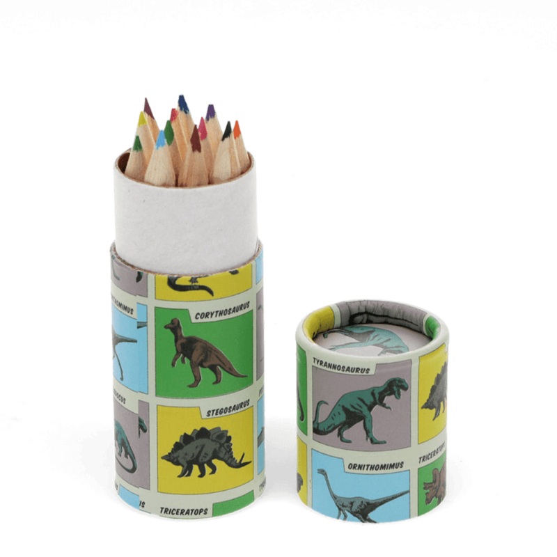 Rex Tube of Colouring Pencils - Prehistoric Land