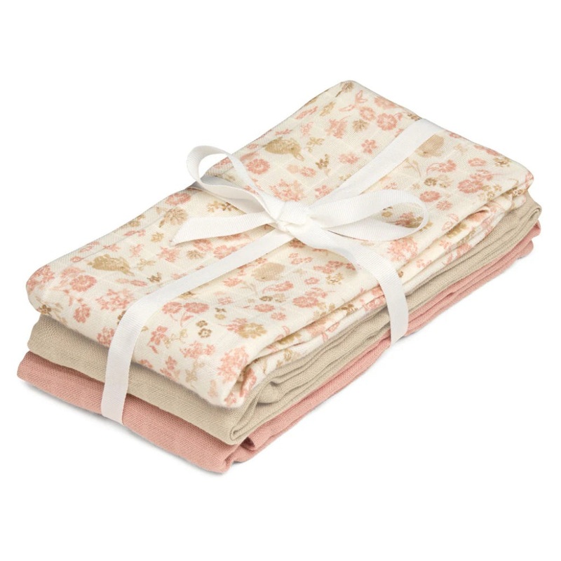 Cam Cam Copenhagen Muslin Cloth, 3-Pack - GOTS - Augusta