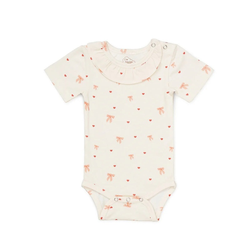 Cam Cam Copenhagen Short Sleeved Body Olivia - GOTS - Bows