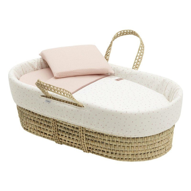 Cambrass Quilted Basket Une Magia Pink 39x80x25cm